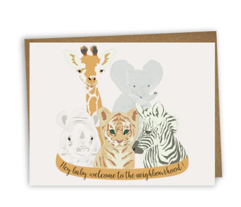 Baby animals card
