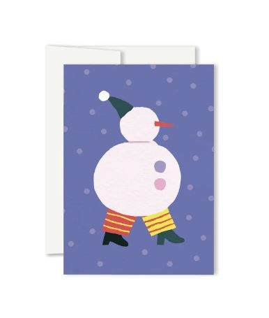 Paperole Mini greeting card snowman