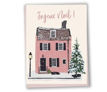 Bilingual greeting card - Pink house