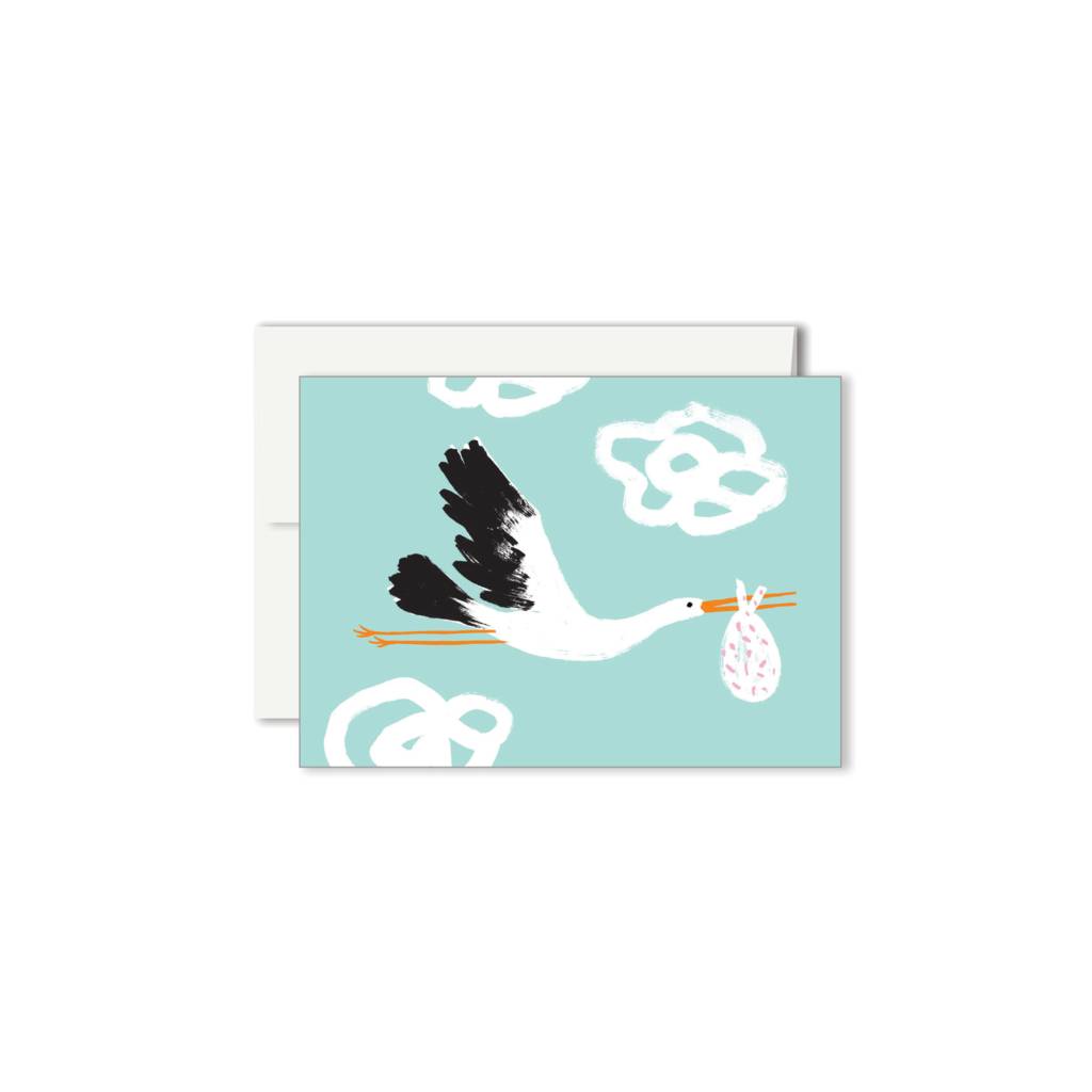 Paperole Paperole Carte Mini Cigogne