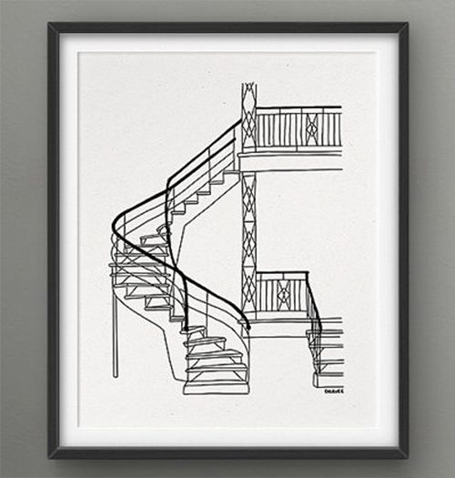 Darveelicious Darveelicious 8x10 Stairs Print