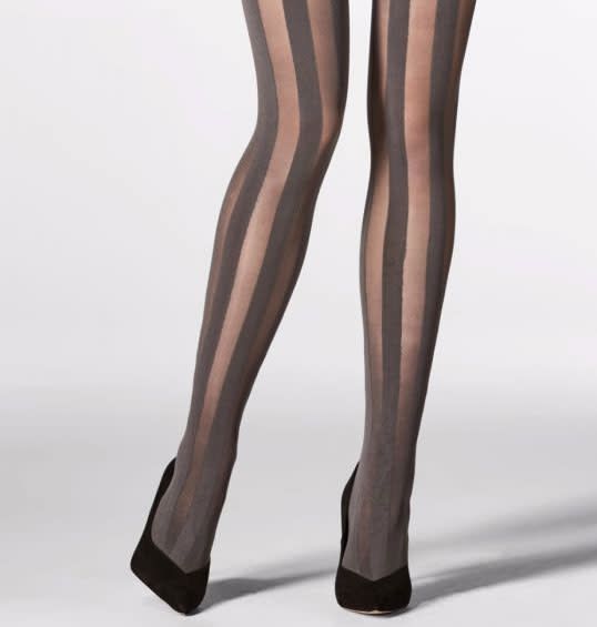 Mondor Stripe tights navy - Size S and M left