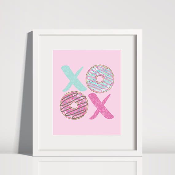Lolly and Max Donut XO Print 8 x 10