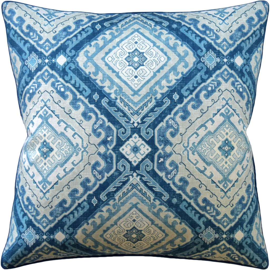 MH Rozel - Piped - Pillow - Indigo - 22x22