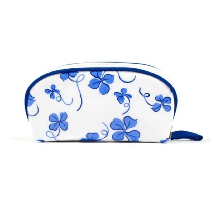 D. Porthault Bag - Trefles - Blue - Laminated -  Mini Zip