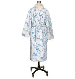 D. Porthault Robe - Terry - Les Rubans - Blue