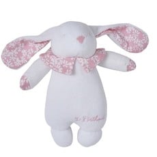 D. Porthault Childrens -  Hochette/Rattle - Bunny - Liberty - Pink