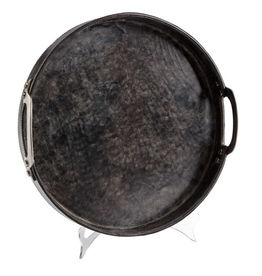 MH Tray - Rough N' Ready Tray - Leather/Wood - Large - 16.25"