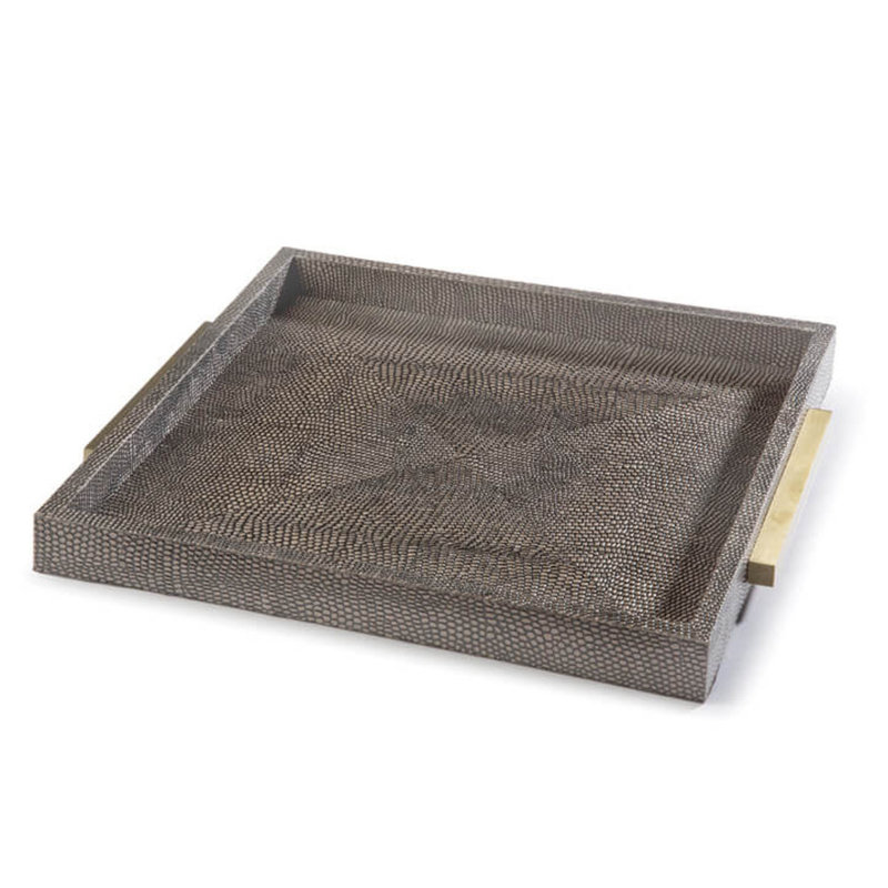 MH Tray - Square Boutique - Vintage Brown Python