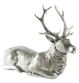 MH Statuette - Sitting Stag - Pewter