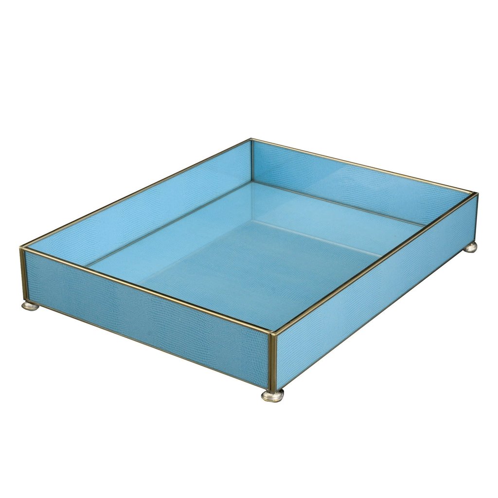 Vanity Tray Blue Lizard Maze Home Store