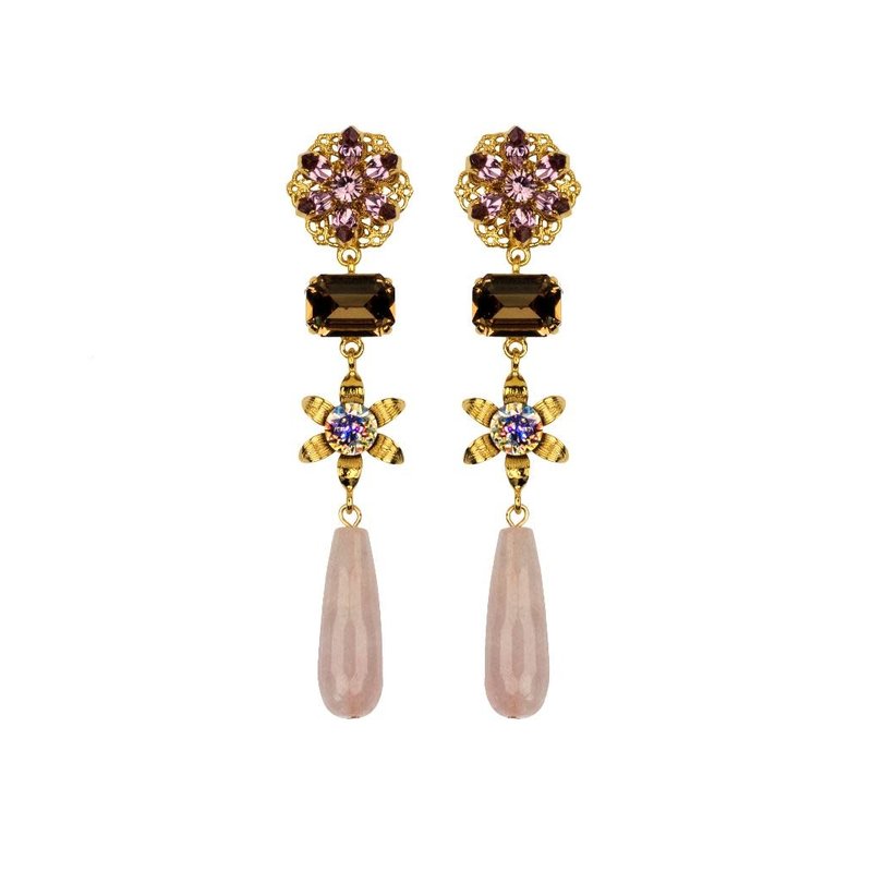 MH Earrings - Giselle - Rose Quartz