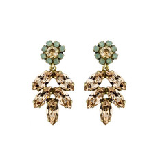 MH Earrings - Aphrodite -  16 - Champagne/Turquoise