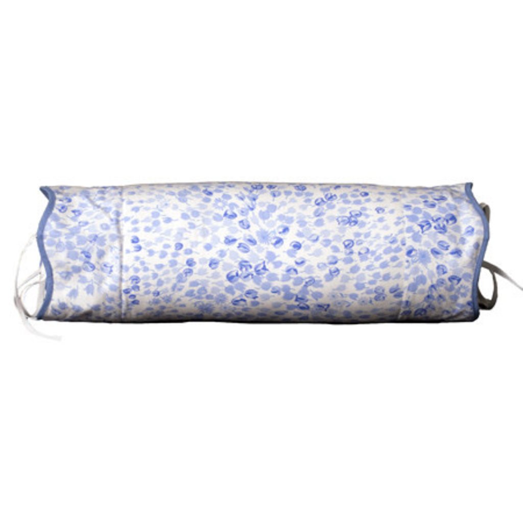 D. Porthault Bouquet Eclate - Periwinkle - Blue Wavy - Bedding -  Sham - Neckroll