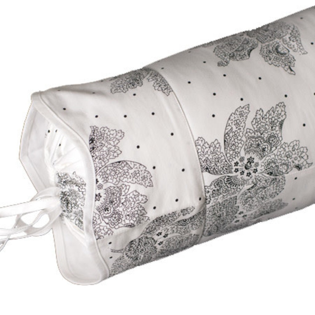 D. Porthault Dentelle de Tulipe - Blk/Wht - Bedding -  Sham - Neckroll