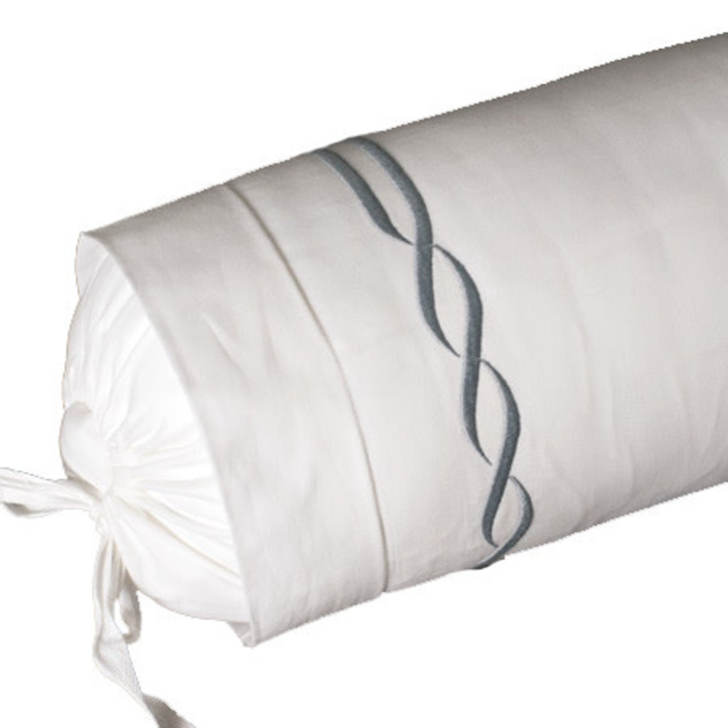 D. Porthault Tresse - Grey - Bedding -  Sham - Neckroll