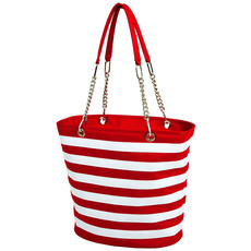 MH Cooler Tote - Fashion Tote Insulated - Red Stripe