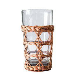 MH Glassware - Rattan Cage -  Highball