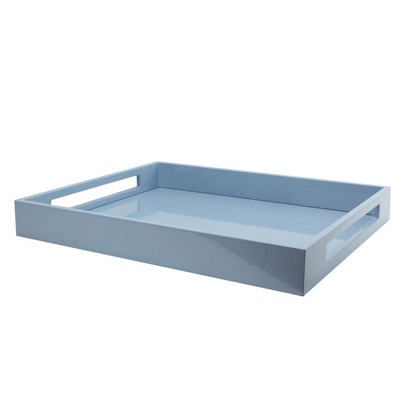 MH Tray - Lacquered - Pale Denim - 22" x 16"