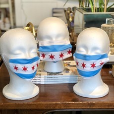 MH Face Mask - Chicago Flag - Adult, kids, toddler