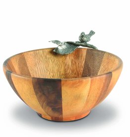 MH Bowl - Songbird - Small - Wood & Pewter