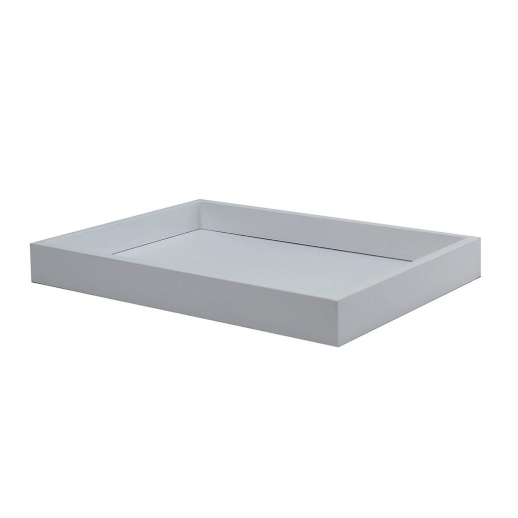 MH Tray - Lacquered - Vanity - White - Small - 11" x 8"