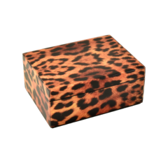 MH Box - Lacquered - Cheetah - Medium - 8x6x3.5