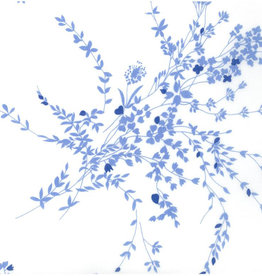 D. Porthault Jete de Fleurs - Blue - Percale - Bedding -  Neckroll