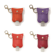 MH Sanitizer Bottle - Refillable w/Clip-on Carrying Case - 2 oz. - Asstd Colors
