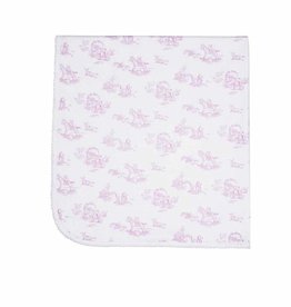 MH Baby Blanket - Toile - Pink