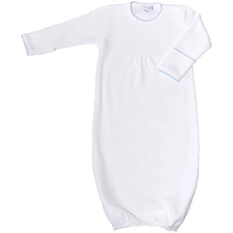 MH Baby Gown - White Bubble -