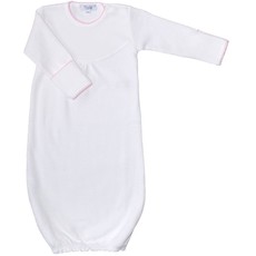 MH Baby Gown - White Bubble -