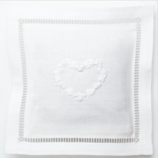 MH Sachet - White Linen Square - Multiple Motifs