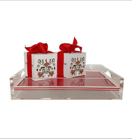 MH Tray - Acrylic - 2-Sided Solid - Red & White