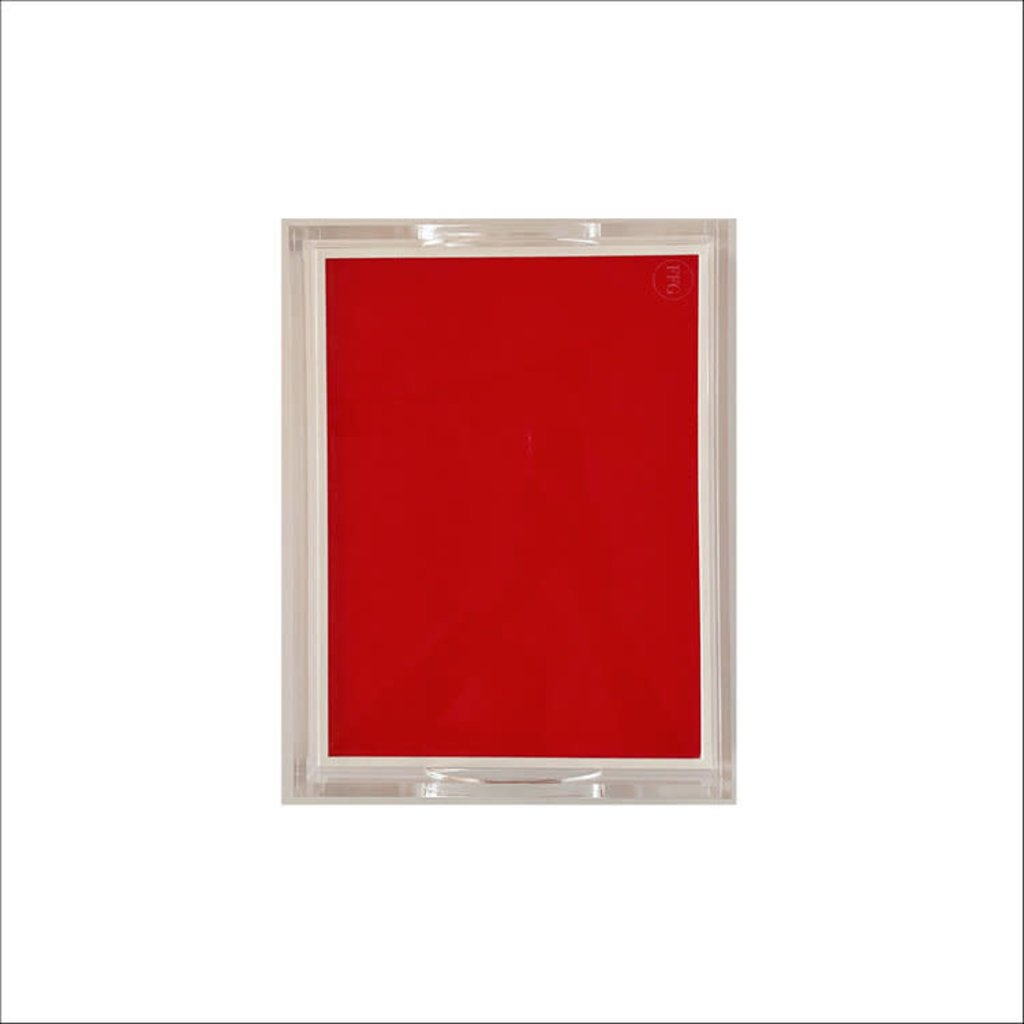 MH Tray - Acrylic - 2-Sided Solid - Red & White