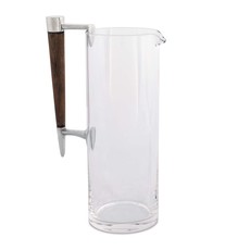 MH Pitcher - Martini - Tribeca - Glass, Wood & Pewter