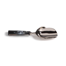 MH Ice Scoop - Polished Nickel Horn Handle