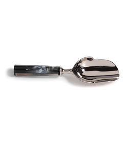 MH Ice Scoop - Polished Nickel Horn Handle