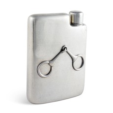 MH Flask - English Pewter - Equestrian