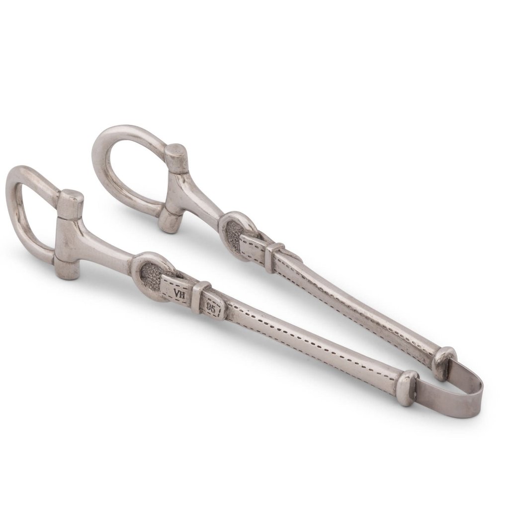 MH Ice Tongs - Equestrian - Pewter