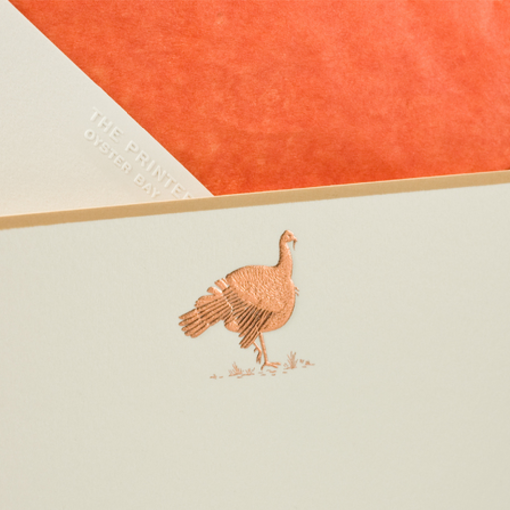 MH Boxed Notecards - Turkeys - Copper