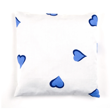 D. Porthault Sachet - Square - Coeurs - Blue