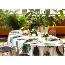 MH Tablecloth - Tropical Leaves - Linen - Rectangle 66x108