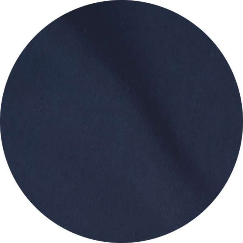 MH Tablecloth - Solid Linen -Navy Blue - Round 68"