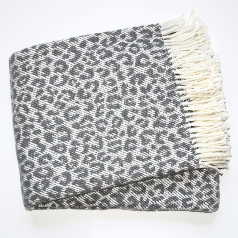 MH Throw - Leopard Fringed - 55"x70" -