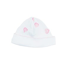 MH Heart Print - Baby Hat -Pink