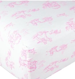MH Toile - Crib Sheets - Pink
