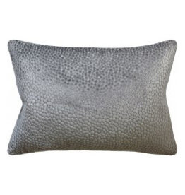 MH Salsa Spot - Piped Pillow - Silver - 14x20