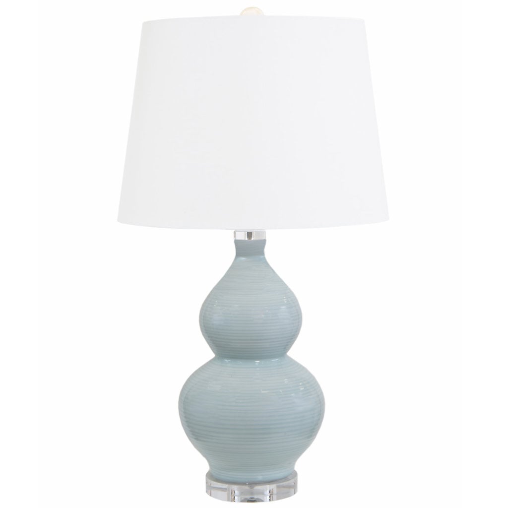 MH Table Lamp - Light Blue on Acrylic Base