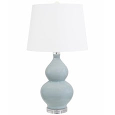 MH Table Lamp - Light Blue on Acrylic Base